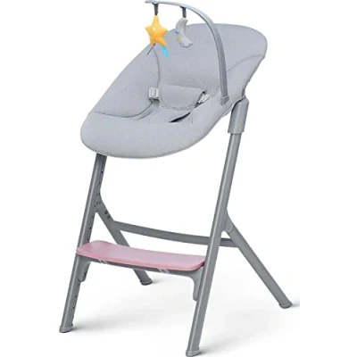 Afbeelding van Kinderkraft Livy Aster Pink 4 in 1 Meegroeistoel Incl. Calmee Wipstoeltje KHLICA00PNK0000