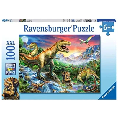 Afbeelding van Ravensburger Bij de dinosaurussen, 100st. XXL