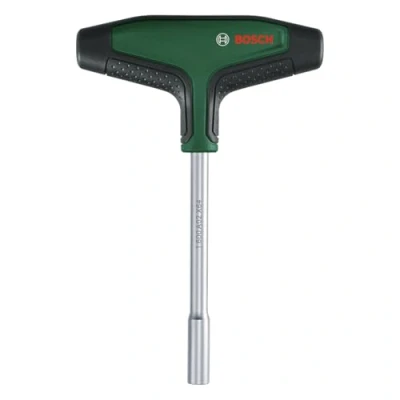 Afbeelding van Bosch bit schroevendraaier T greep (ratelschroevendraaier, krachtig schroeven; max. koppel 46 Nm; lange schacht 100 mm; magn. bithouder; ergonom. softgrip)