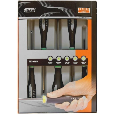 Afbeelding van Bahco schroevendraaierset BE 9885 torx ergo 5 delig