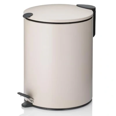 Afbeelding van Prullenbak Kela Mats met Pedaal Beige 5 liter