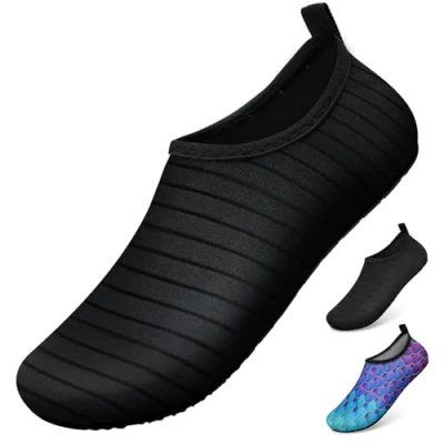 Afbeelding van Waterschoenen Badschoenen Duikschoenen Superlicht Snel Antislip Drogen Heren Dames Surfen Strand Zwembad Uniseks(tw.zwart 48/49)