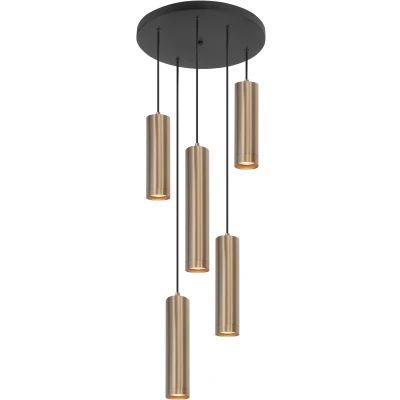 Afbeelding van Highlight Ronde pendel hanglamp Perugia mat goud 5x GU10 H5671.38