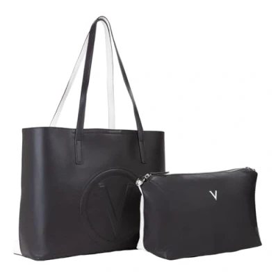 Afbeelding van VALENTINO Shopper Schoudertas Selena Re Shopping Bag Nero / Bianco Crème