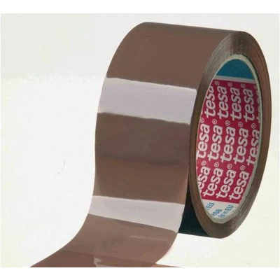 Afbeelding van tesa® Verpakkingstape PP, 50 mm x 66 m, Bruin (pak 6 meter)