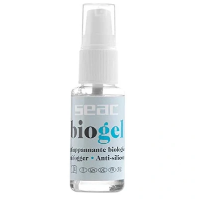 Afbeelding van SEAC Biogel, Anti condensatie voor Duikmaskers, Snorkelmaskers en zwembrillen, 100% organisch, 30 ml, Transparant