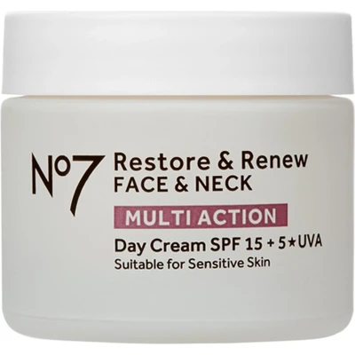 Afbeelding van No7 Restore &amp; Renew Face Neck Multi Action Dagcrème