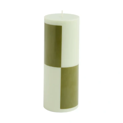 Afbeelding van Hay Column Kaars Medium Light Green And Army