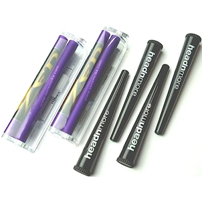 Afbeelding van HEADNMORE® Smoking Set #6 2x Zen Cone Roller + 4x conische hoezen zwart/conische draaibank 6 delig