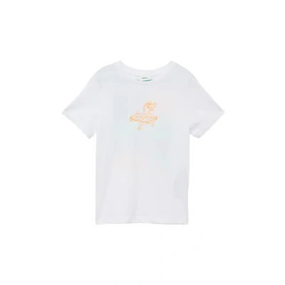 Afbeelding van s.Oliver MIT Front UND RÜCKENPRINT Tshirt print voor kinderen, Maat: 140, Weiß