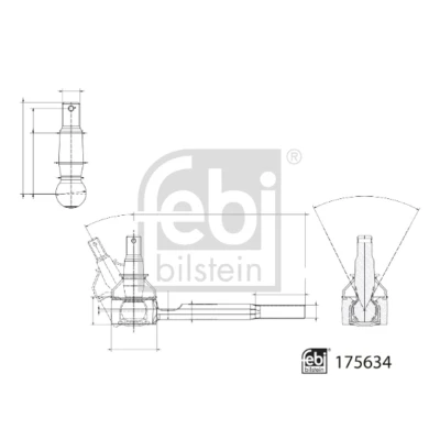 Afbeelding van Spoorstangeind FEBI BILSTEIN 175634
