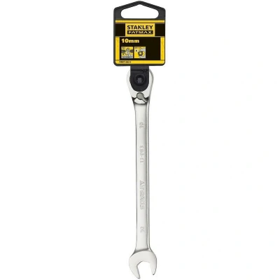 Afbeelding van Stanley handgereedschap FATMAX Omkeerbare Ringsteeksleutel met ratel 10mm FMMT13083 0