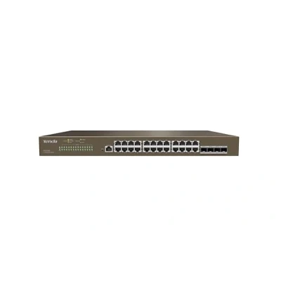 Afbeelding van Tenda TEG5328F netwerk switch Managed L3 Gigabit Ethernet (10/100/1000) 1U Zwart