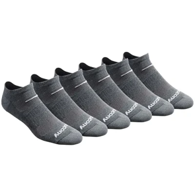 Afbeelding van Saucony Herensokken, rundry mesh, ventilerend comfort, passende prestatie, onzichtbare sokken, verkrijgbaar in maat M XXL (6, 12 of 18 paren), X Large