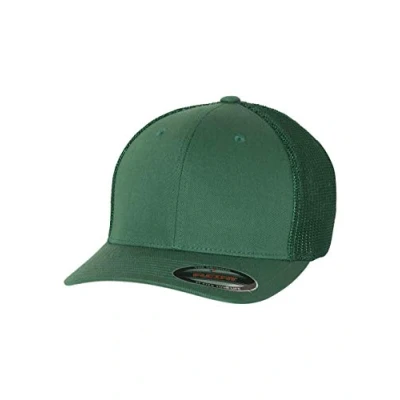Afbeelding van Flexfit Trucker Mesh Pet voor heren, altijdgroen, one size