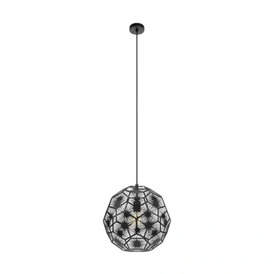 Afbeelding van Stars of Light Zwarte hanglamp Skoura 1 Ø 41cm 39618