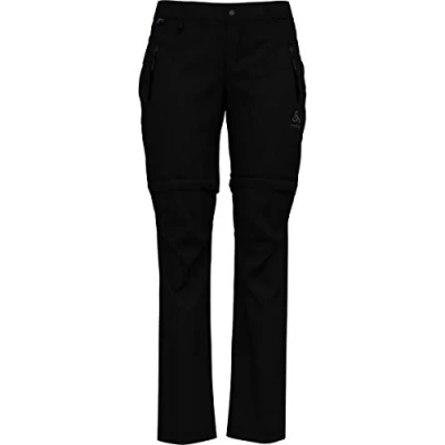 Afbeelding van ODLO 527801 Wedgemount Zip Off broek voor dames, waterafstotende outdoorbroek met afneembare broekspijpen, elastisch materiaal