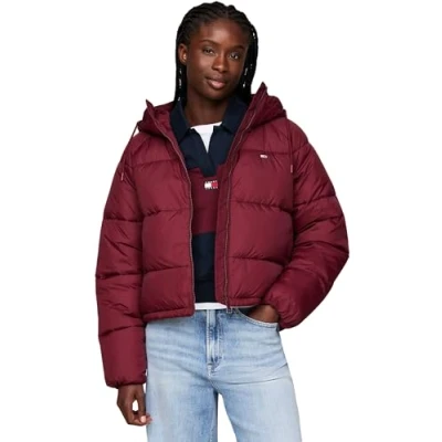 Afbeelding van Tommy Jeans Dames TJW ASPEN Puffer EXT DW0DW18841 Jacket, Paars (Deep Rouge), L, L