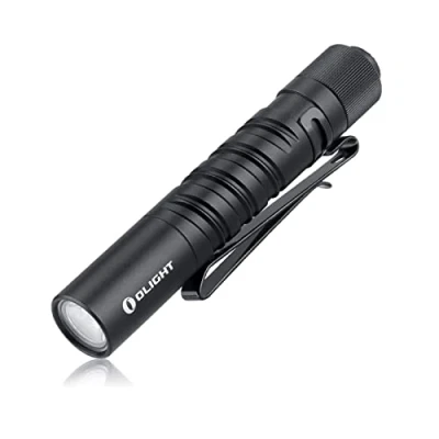 Afbeelding van OLIGHT I3T Mini LED zaklamp 180 lumen 60m bereik, kleine en slanke met eindschakelaar Waterdicht IPX8, AAA batterij, voor kamperen, jagen, outdoor noodgevallen (Zwart)