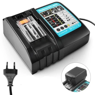 Afbeelding van Accu 18 V oplader DC18RC snellader compatibel met Makita 14,4 volt en Li Ion reserveaccu BL1815 BL1830 BL1840 BL1850 BL1860 BL1890 BL1415 BL1430 BL1440