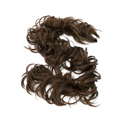 Afbeelding van CAISHA XXL Haarstukje Haarwokkel Opgestoken Volumineus Gekruld Knoet Middenbruin HW4