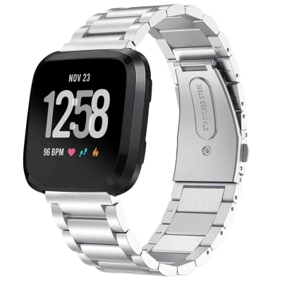 Afbeelding van Stalen bandje voor de Fitbit Versa / 2 Lite Zilver iMoshion Staal