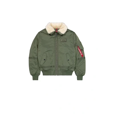 Afbeelding van ALPHA INDUSTRIES Winterjas &#039;B15 3 TT&#039; groen / wit
