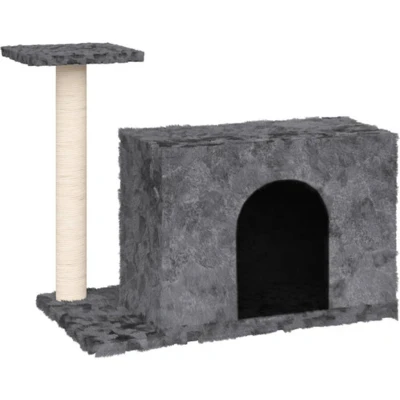 Afbeelding van vidaXL Kattenmeubel met sisal krabpale 51 cm donkergrijs