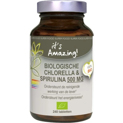 Afbeelding van Its Amazing Chlorella &amp; Spirulina Tabletten 240TB