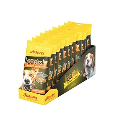 Afbeelding van JOSERA Loopies met gevogelte (11 x 150 g) graanvrije hondenlekkernijen weinig vet Super Premium kwaliteit zonder suiker Pack van 11