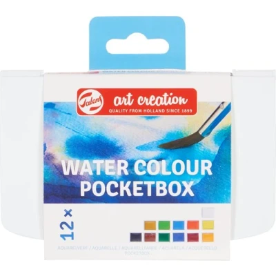 Afbeelding van Talens Art Creation aquarel set 12 napjes met penseel