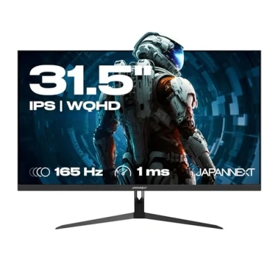 Afbeelding van JAPANNEXT Gaming PC Monitor IPS paneel 31,5&quot; 165hz 2K WQHD 16:9 2560x1440 2xHDMI 1xDP 1ms Anti blauw lichtfilter Flicker Free G Sync/FreeSync JN IPS3150WQHDR165