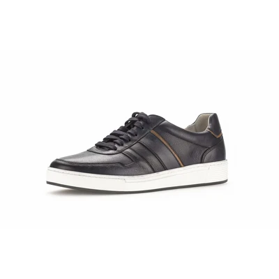 Afbeelding van Pius Gabor Sneakers laag, Heren, Maat: 45, Blau denim Leer