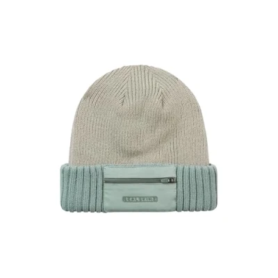 Afbeelding van SEALSKINZ Colby waterdichte gebreide muts met rits lichtblauw L/XL Wintermuts, Lichtblauw, L XL