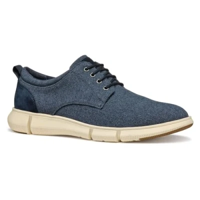 Afbeelding van Geox Adacter Sportieve veterschoenen, Heren, Maat: 45, Navy Leer en textiel