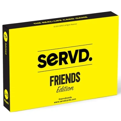Afbeelding van SERVD Friends Edition Het hilarische en levensechte kaartspel voor volwassenen Brengt plezier strategie in de tijd die je met vrienden familie doorbrengt (Engelse Versie)
