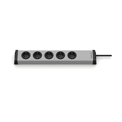 Afbeelding van Ehmann 0200x00052301 Stekkerdoos met schakelaar Zilver, Zwart Randaarde stekker 1 stuk(s)