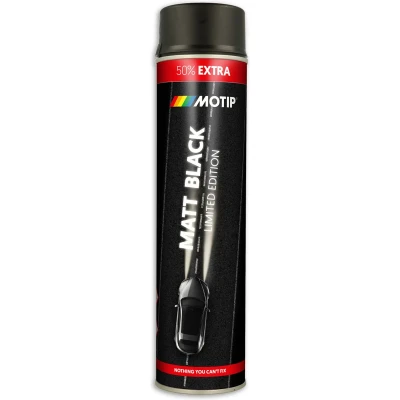 Afbeelding van Motip Spuitlak zwart mat 600ml