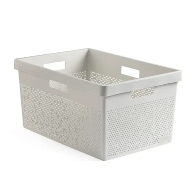 Afbeelding van TATAY Bohol wasmand, 40 l, van polypropyleen, BPA vrij, 100% gerecyclede kunststof, wit, 41 x 33 50 cm