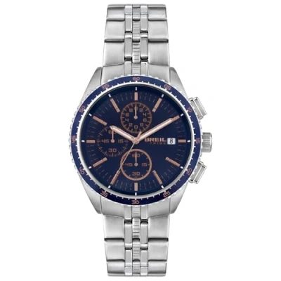 Afbeelding van Breil NET Collectie Horloge Quartz Chrono uurwerk en stalen armband voor heren, zilver, Een Maat,