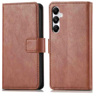 Afbeelding van Samsung Galaxy A35 Hoesje Kunstleder iMoshion Bookcase Bruin Telefoonhoesje