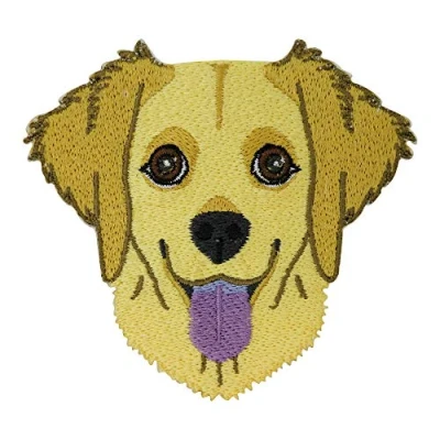 Afbeelding van Finally Home Golden Retriever Hondenpatch, om op te strijken, dierenstrijkpatch, kinderpatches en pootpatches