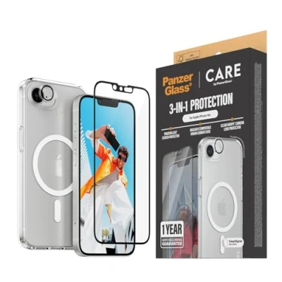 Afbeelding van PanzerGlass CARE Flagship 3 in 1 Bundle iPhone SE (2025) (1 Stuk, Apple SE), Smartphone beschermfolie, Transparant