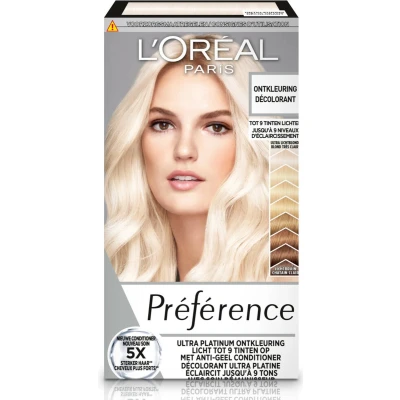 Afbeelding van 6x L&#039;Oréal Préférence Le Blonding Ontkleuring Ultra Platinum Blond