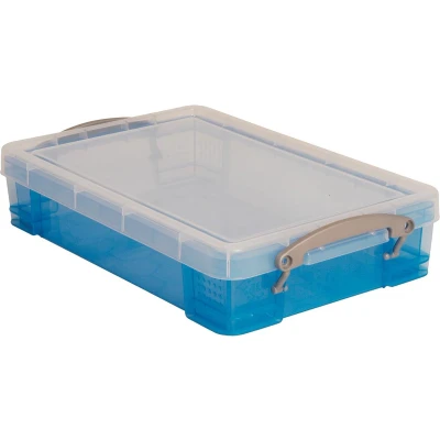 Afbeelding van Really Useful Box Opbergdoos 4 Liter, Transparant Blauw