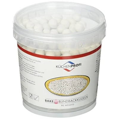 Afbeelding van Küchenprofi Blindbakballen, keramiek, 850 gram, voor het blind bakken van pies, tartes en quiches, bakvormen tot 30 cm diameter, bakbonen