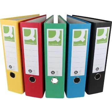 Afbeelding van Ordner A4 uit Recycolor papier 80mm assorti per 10