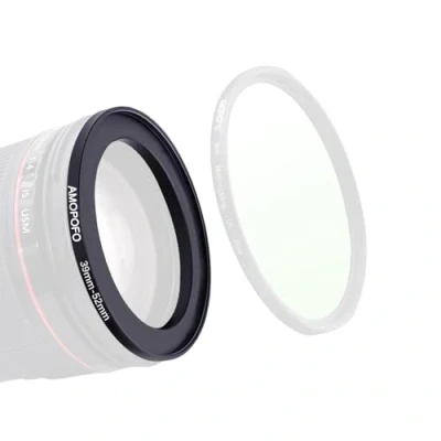 Afbeelding van 39 tot 52 mm metalen filterring, Step up filteradapter ring van cameralens met filterschroefdraad naar filterring
