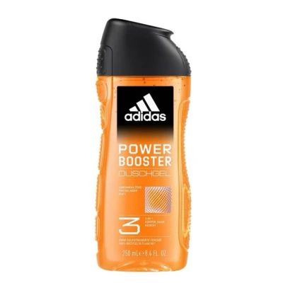 Afbeelding van 6x Adidas Douchegel Men Power Booster 3in1 (lichaam, haar, gezicht) 250 ml
