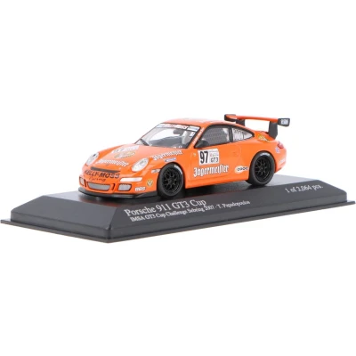 Afbeelding van Porsche 911 GT3 Cup (997) Minichamps Modelauto 1:43 2007 Tom Papadopoulos Kelly Moss Racing